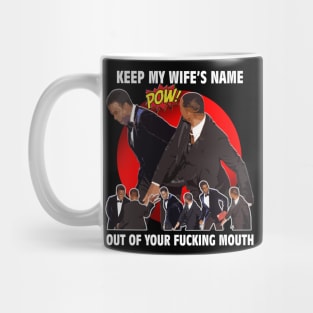 wow will smith slap chris rock Mug